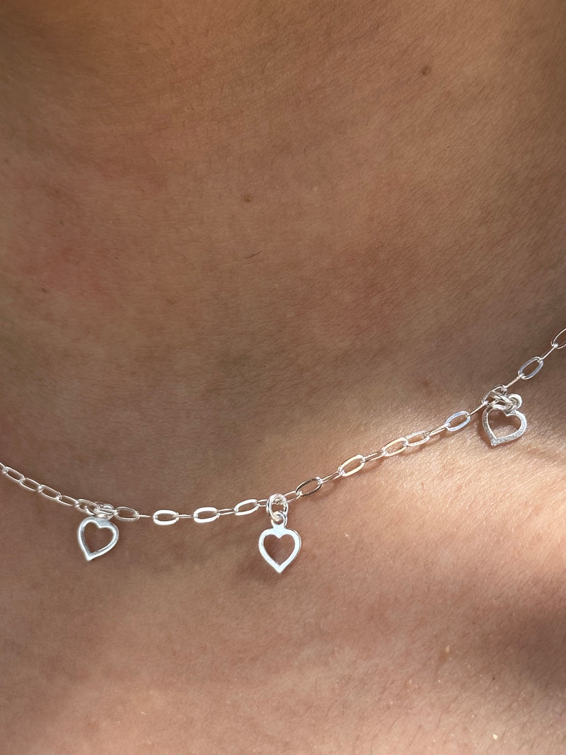 Choker corações